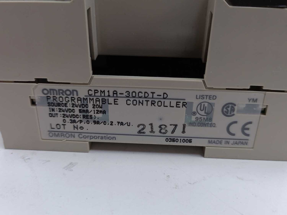 OMRON CPM1A-30CDT-D Programmable Controller