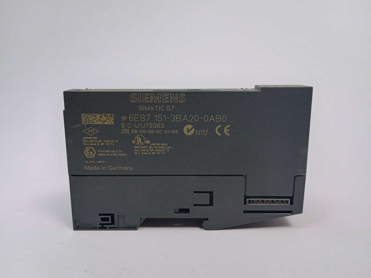 Siemens 6ES7151-3BA20-0AB0 ET200S Interface Module im151-3