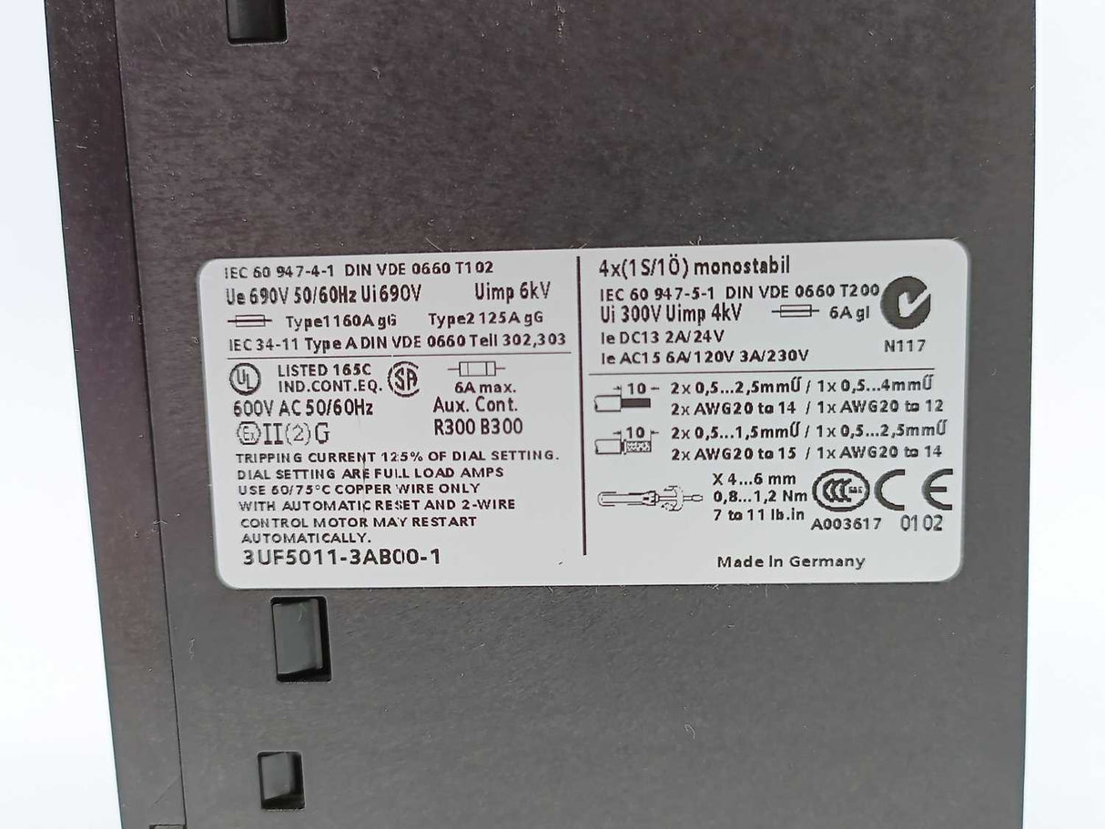 Siemens 3UF5011-3AB00-1 Basic Module Interface