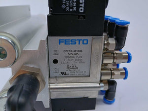 Festo 543825 Manifold Block CPE10-PRS-1/4-6 with 4x 196884