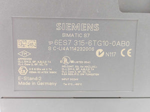 Siemens 6ES7315-6TG10-0AB0 CPU315T-2 DP