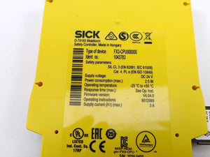 SICK 1043783 FX3-CPU000000 Safety Controller with 1043700