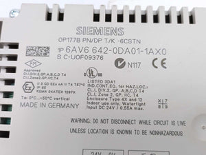 Siemens 6AV6642-0DA01-1AX0 Simatic Touch Panel