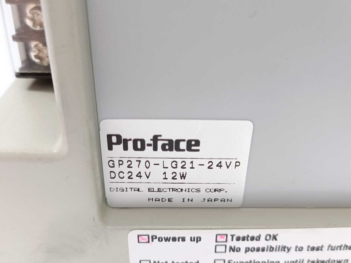 Pro-Face GP270-LG21-24VP Display 0680028-01