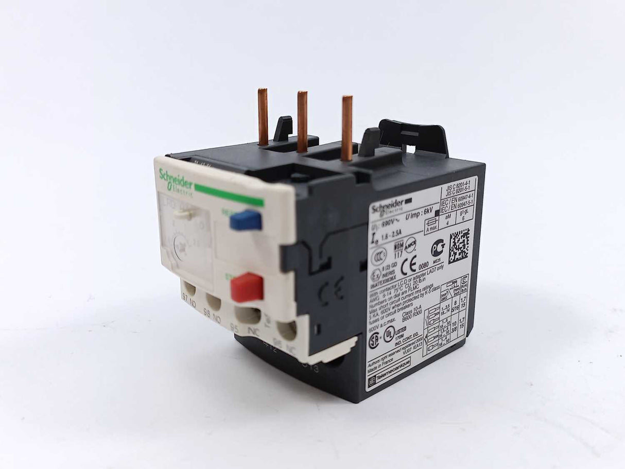 Schneider Electric LRD 07 Overload relay 1.6-2.5A