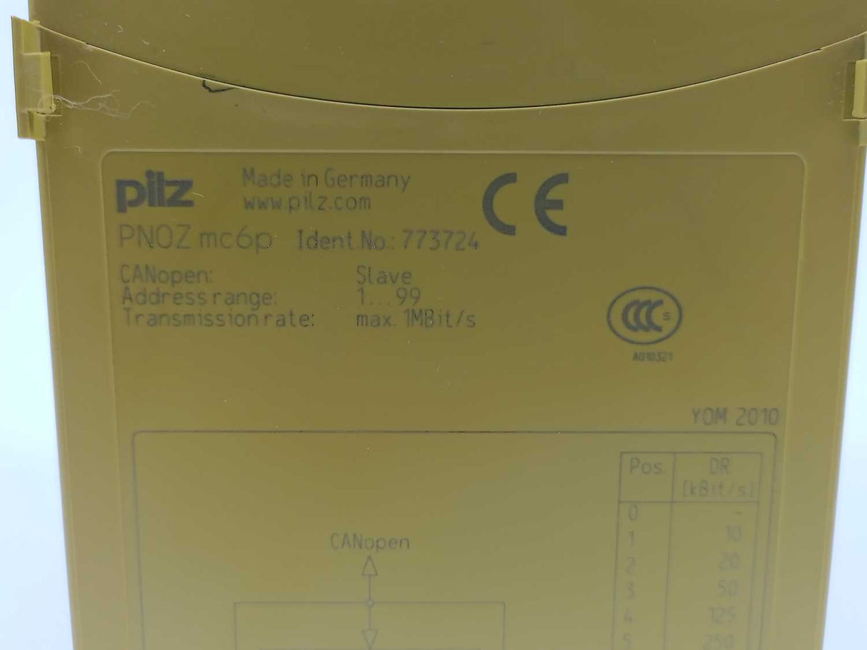 Pilz 773110 PNOZ m0p Safety Controller with 773724