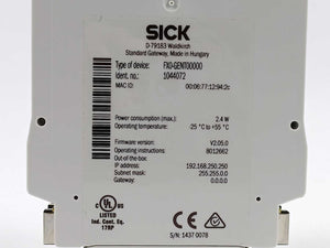 SICK 1044072 FX0-GENT00000 Standard Gateway FLEXI soft EtherNet/IP