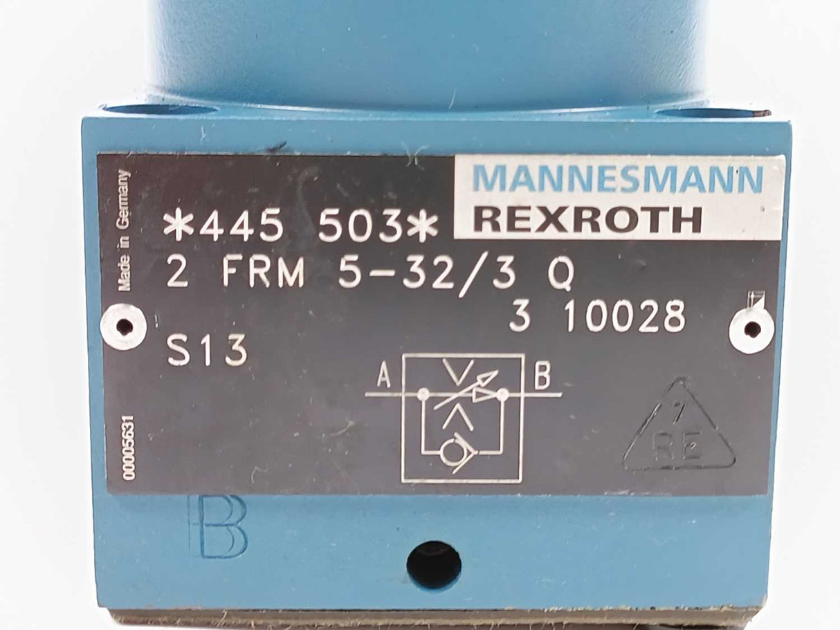 Rexroth 2 FRM 5-32/3 Q FLOW CONTROL VALVE 00005631