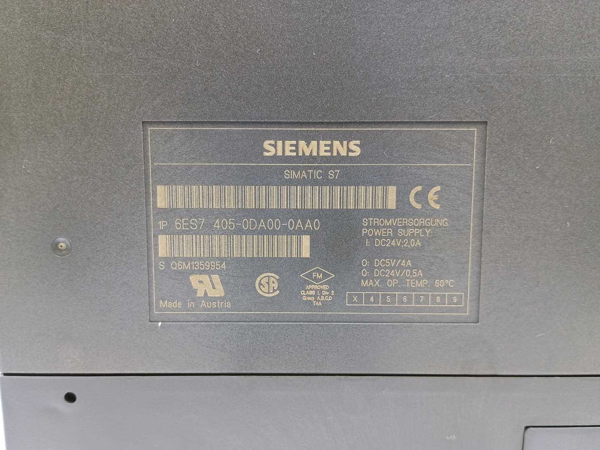 Siemens 6ES7405-0DA00-0AA0 Simatic S7