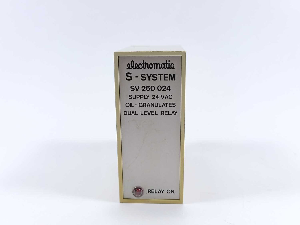 Electromatic SV260024 dual level relay