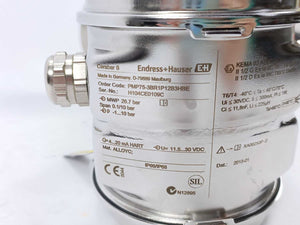 Endress+Hauser PMP75-3BR1P12B3HBE digital pressure transmitter ,1-10Bar