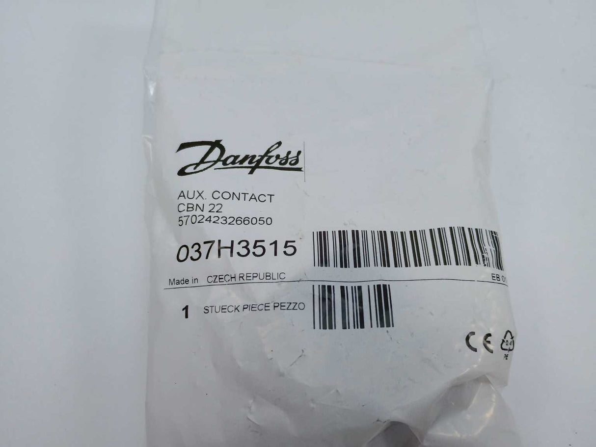 Danfoss 037H3515 Auxiliary contact block