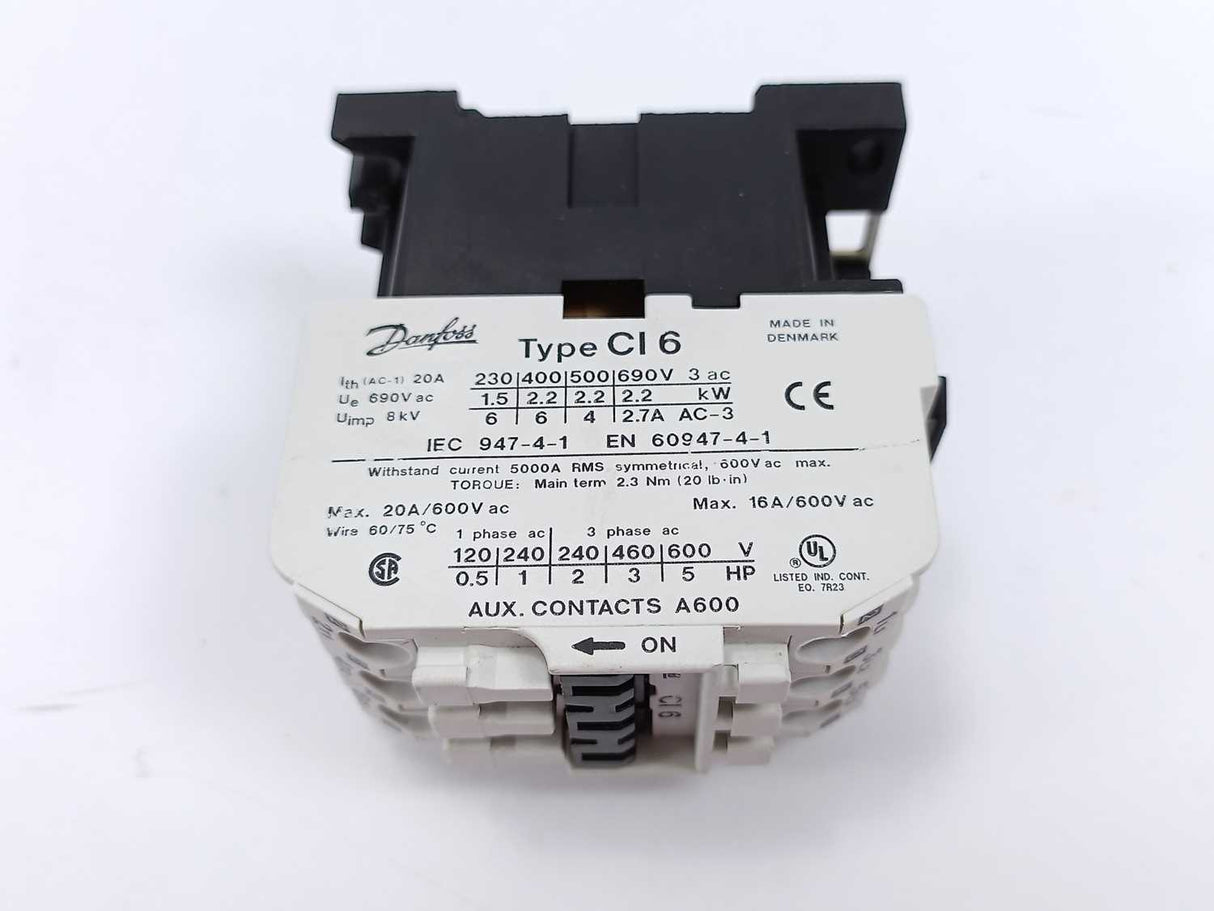 Danfoss CI6 Contactor 1st Grade. 24V Coil