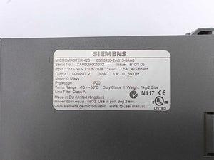 Siemens 6SE6420-2AB15-5AA0 MICROMASTER 420 Inverter