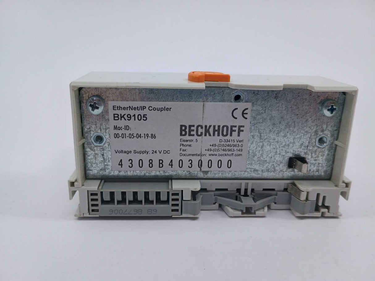 Beckhoff BK9105 EtherNet/IP Bus Coupler 24 V DC