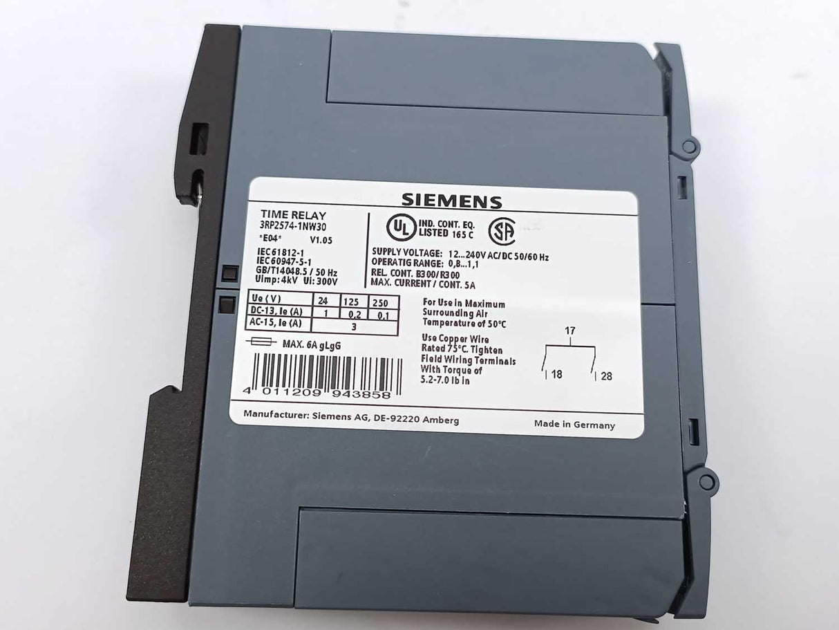 Siemens 3RP2574-1NW30 Time relay