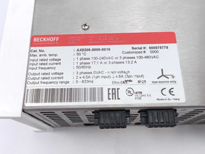 Beckhoff AX5206-0000-0010 Servo Drive AX5206