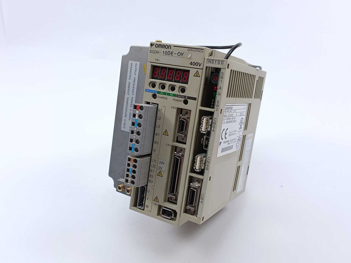 OMRON / YASKAWA SGDH-10DE-OY Servopack w/ JUSP-NS100 Mechatrolink I/F Unit