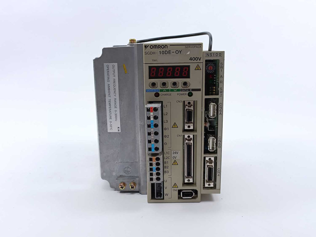 OMRON / YASKAWA SGDH-10DE-OY Servopack w/ JUSP-NS100 Mechatrolink I/F Unit