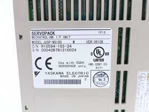 OMRON / YASKAWA SGDH-10DE-OY Servopack w/ JUSP-NS100 Mechatrolink I/F Unit