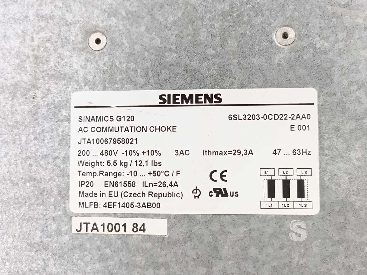 Siemens 6SL3203-0CD22-2AA0 SINAMICS G120