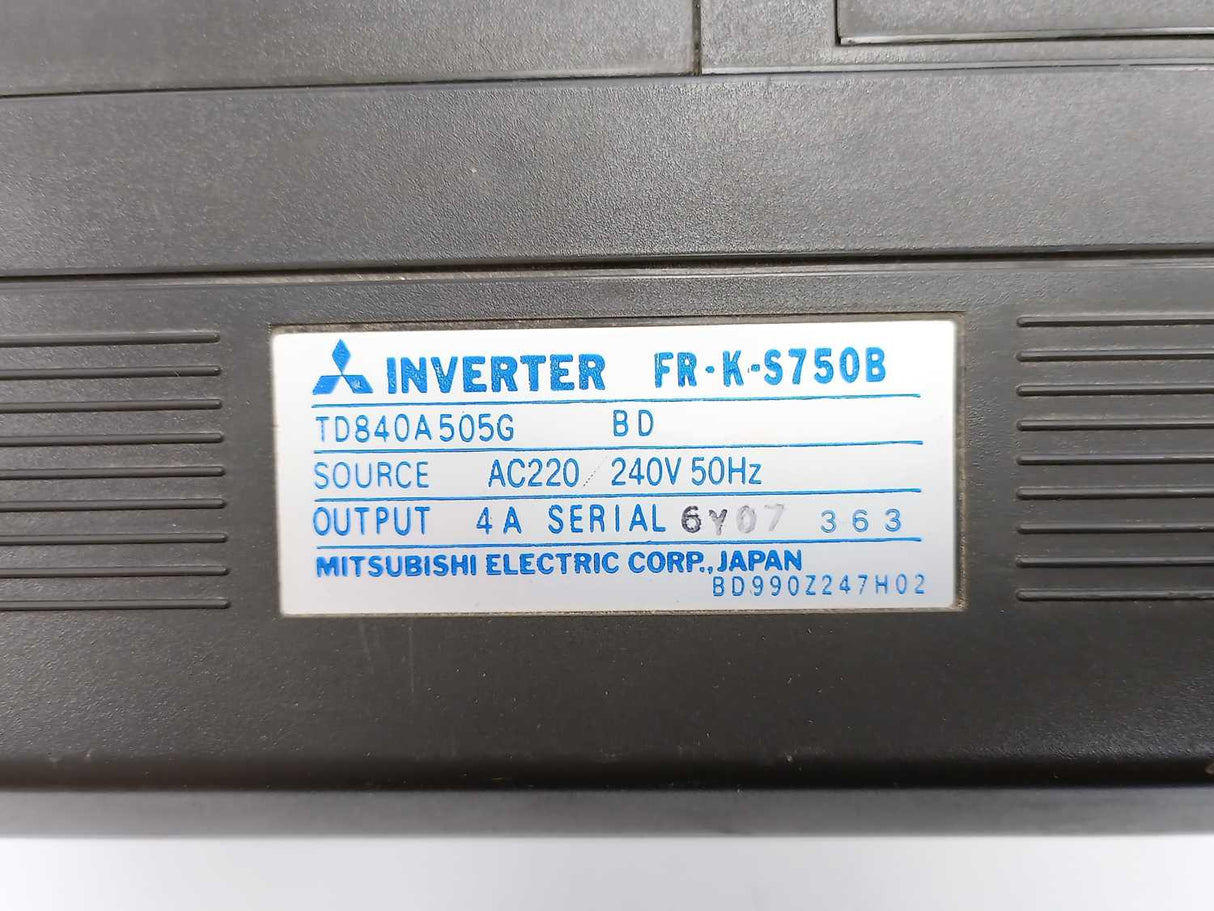 Mitsubishi FR-K-S750B Freqrol-K Inverter TD840A505G