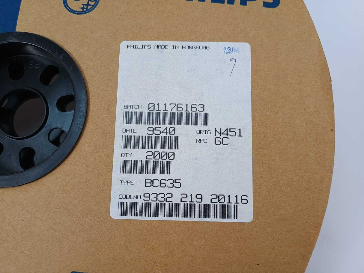 Philips Semiconductors 933221920116 BC635 Transistor 2000 Pcs. Roll