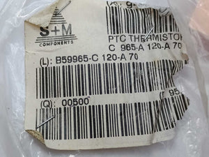 Siemens Matsushita Components B59965-C120-A70 C965 Thermistor. 250 Pcs.