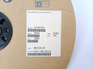 Philips Semiconductors 933179620116 BC338-25 Transistor Roll. Roughly 1700 pcs.