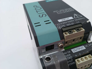 Siemens 6EP1333-3BA00 SITOP modular 5A 1/2 ph E01 out: 24V 5A