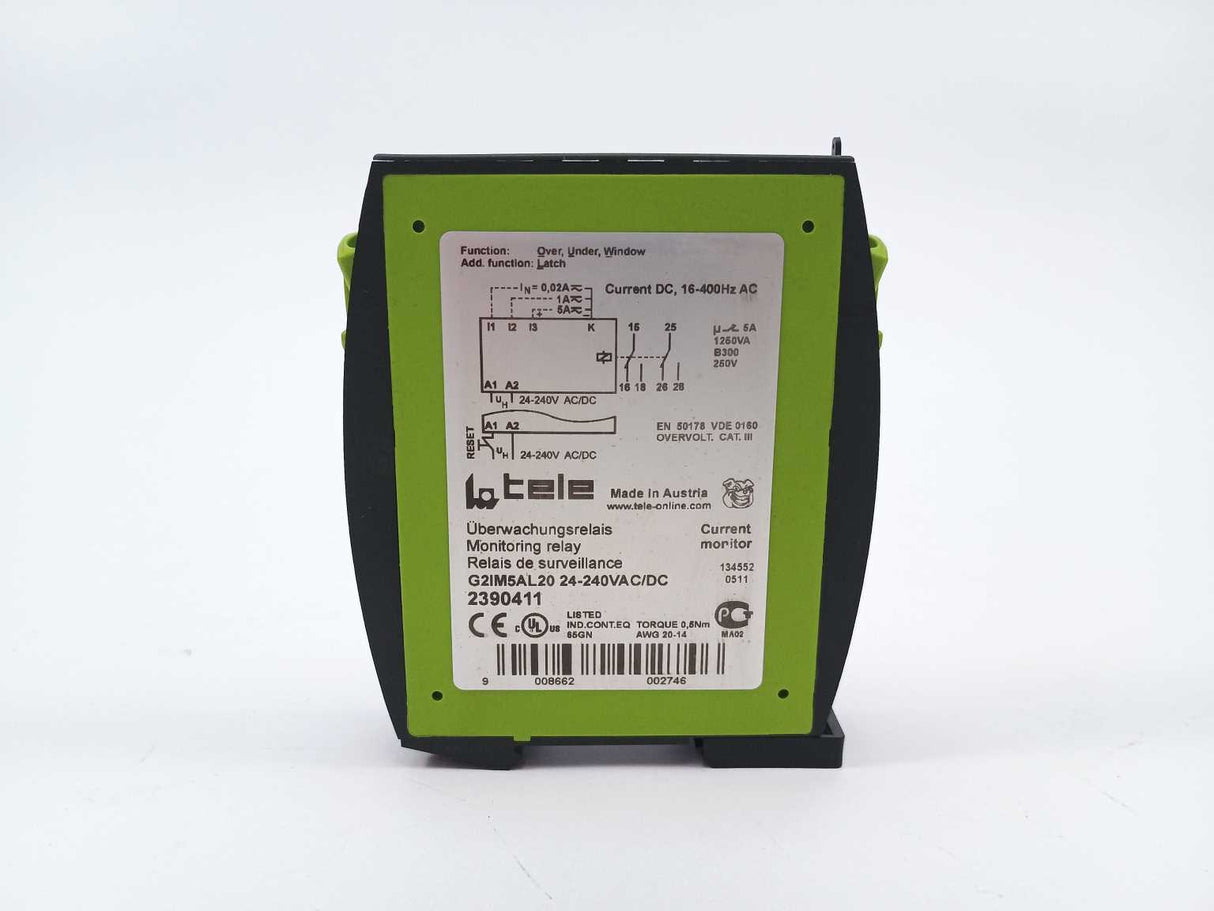 Tele 2390411 G2IM5AL20 24-240VAC/DC Current monitoring relay