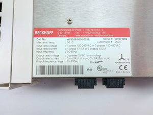 Beckhoff AX5206-0000-0010 Servo Drive AX5206