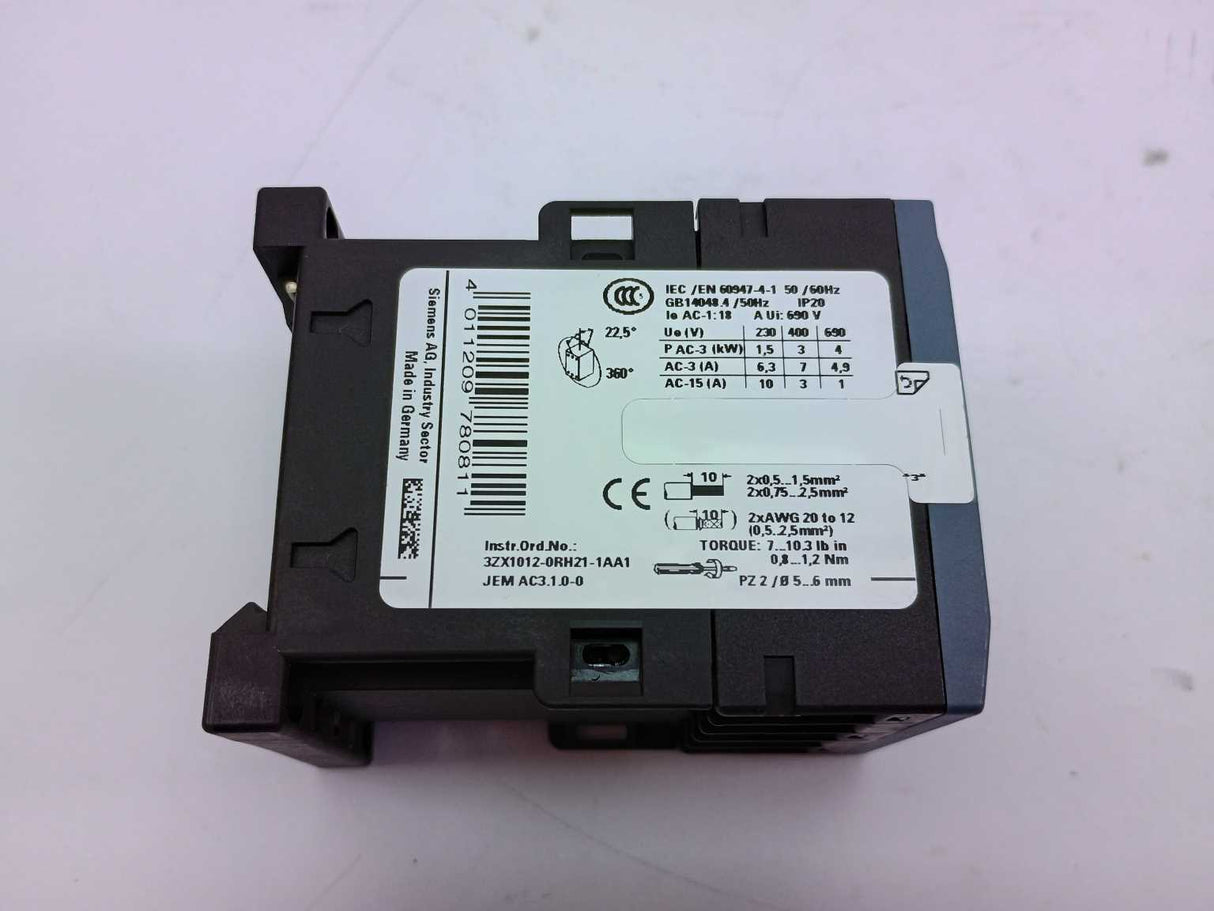 Siemens 3RT2015-1BB42 Power Contactor