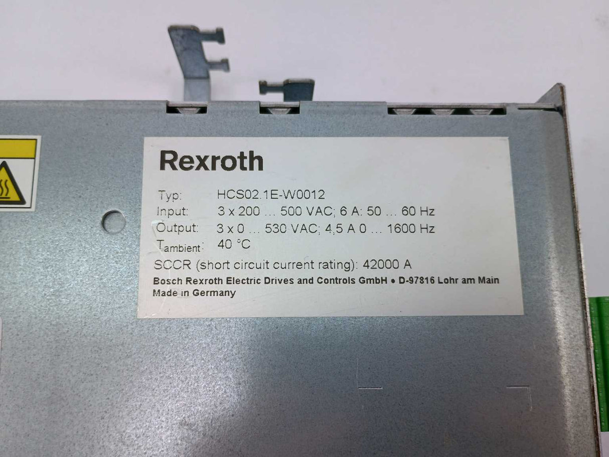 Rexroth R911298371 HCS02.1E-W0012-A-03-NNNN