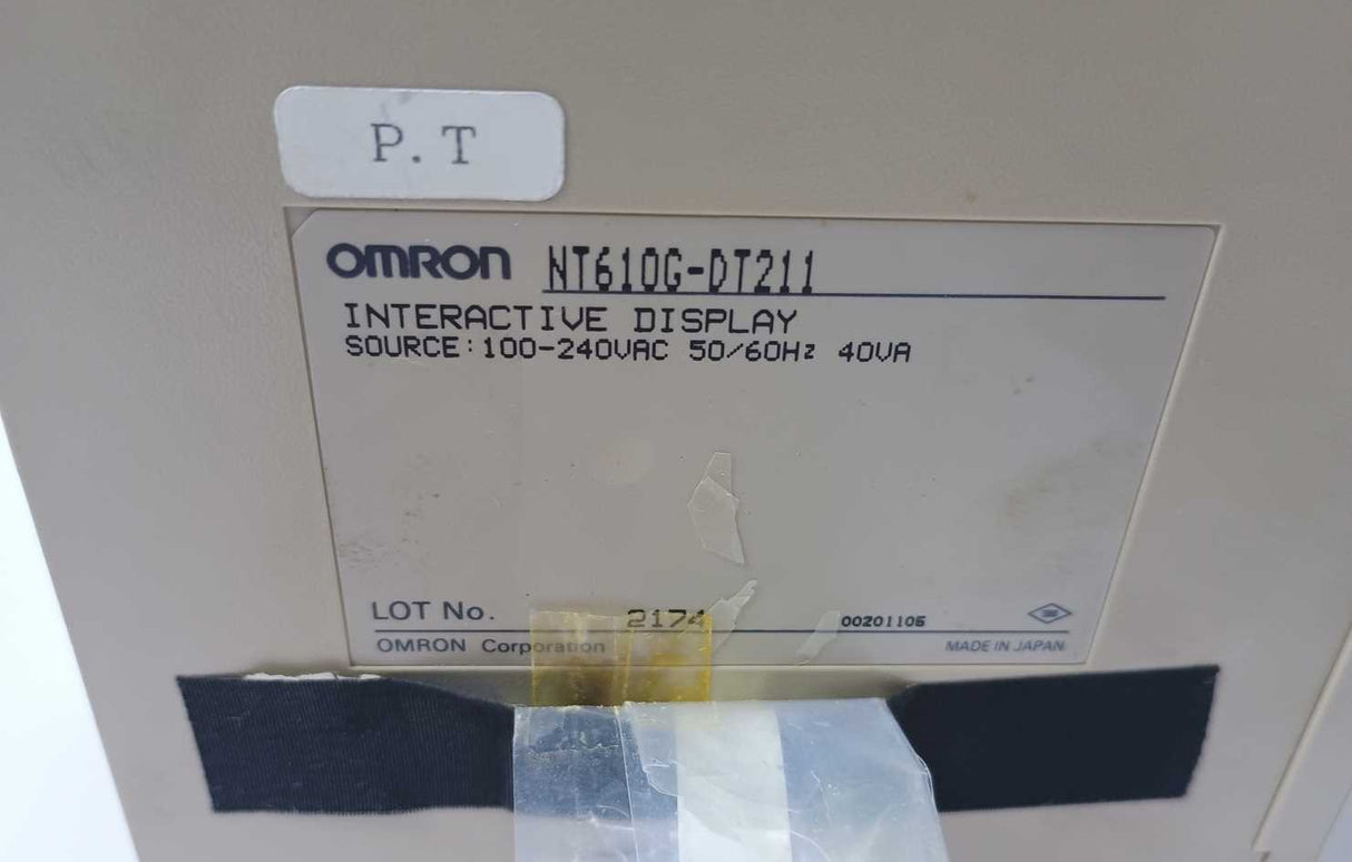 OMRON NT610G-DT211 Interactive Display  *Spare Parts*