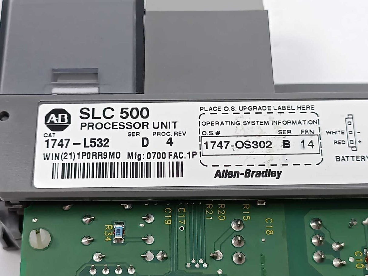 AB 1747-L532 Ser.D Proc.Rev.4 SLC500 Processor Unit