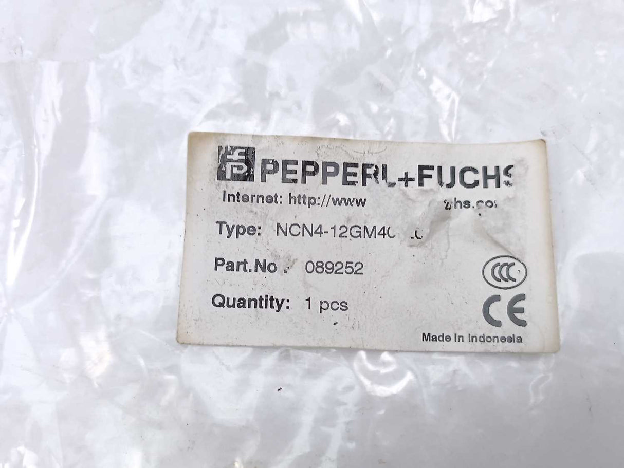 Pepperl+Fuchs 089252 NCN4-12GM40-Z0 Inductive Sensor