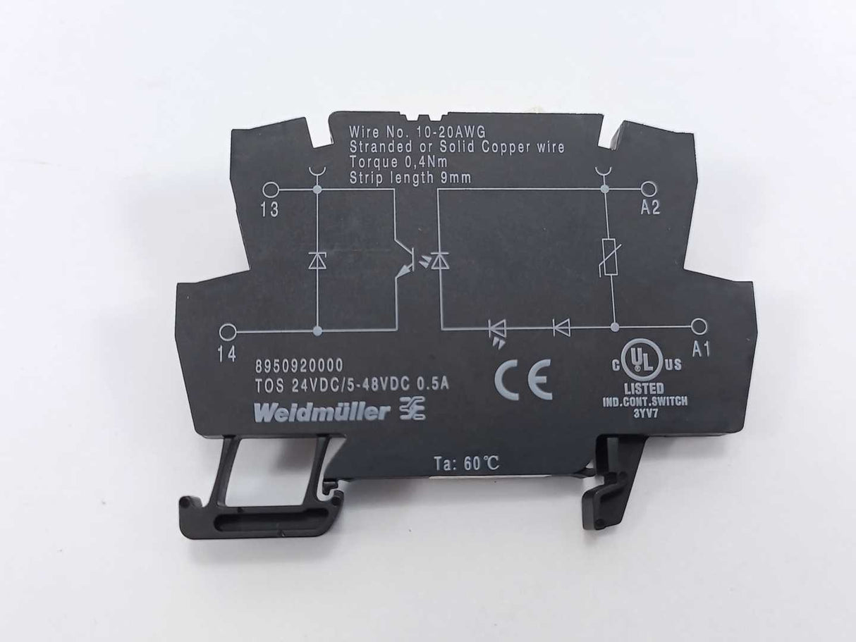 Weidmüller 8950920000 TOS 24VDC/48VDC 0,5A 7 Pcs.