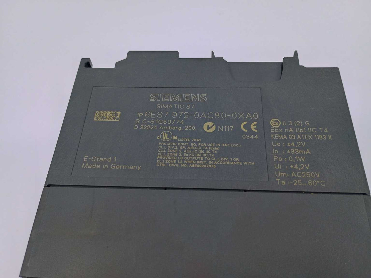 Siemens 6ES7972-0AC80-0XA0 I/O Field device