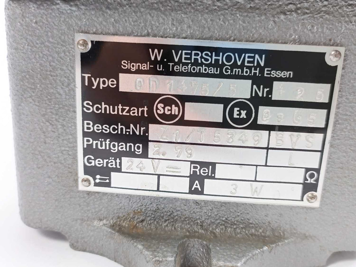 Vershoven 37.02 eD1475/5 Holding Solenoid