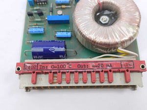 PR Electronics 2402-L2M R/I Transmitter. Input: 0-100°C