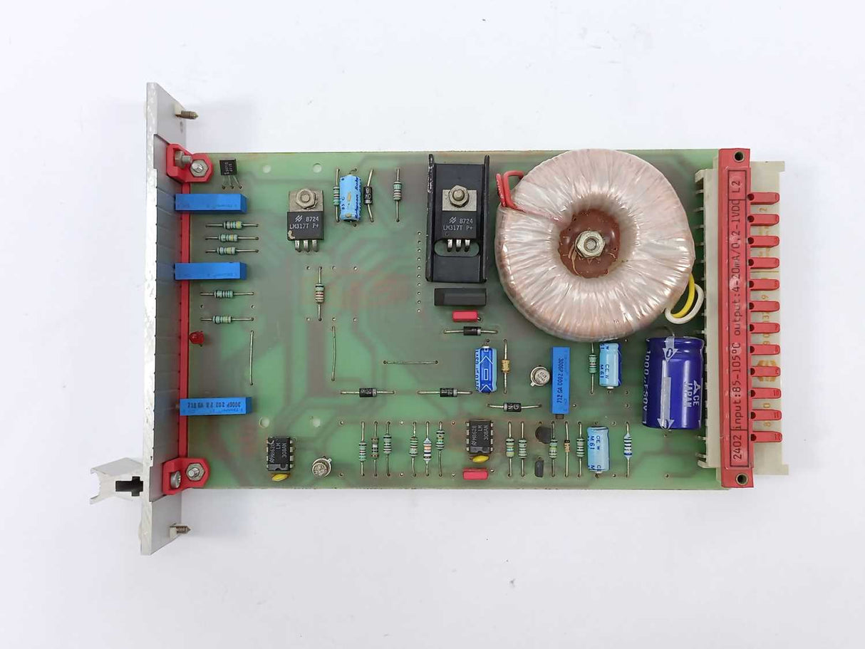 PR Electronics 2402-L2 R/I Transmitter. Input: 85-105°C, Out: 4-20mA/0,2-1V