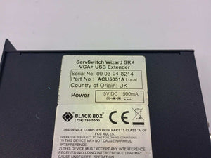 Black Box ACU5051A ServSwitch Wizard SRX VGA+USB Extender