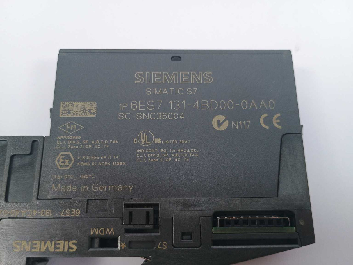 Siemens 6ES7 131-4BD00-0AA0 & 6ES7193-4CA40-0AA0 4 Pcs