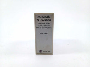 Electromatic SA 240 220 S-System Delay On Operate Timer 0,15 - 3 sec.