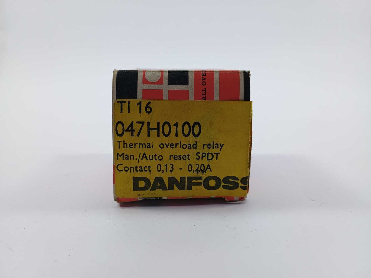 Danfoss 047H0100 TI 16 THERMAL OVERLOAD RELAY CONTACT 0,13-0,20A