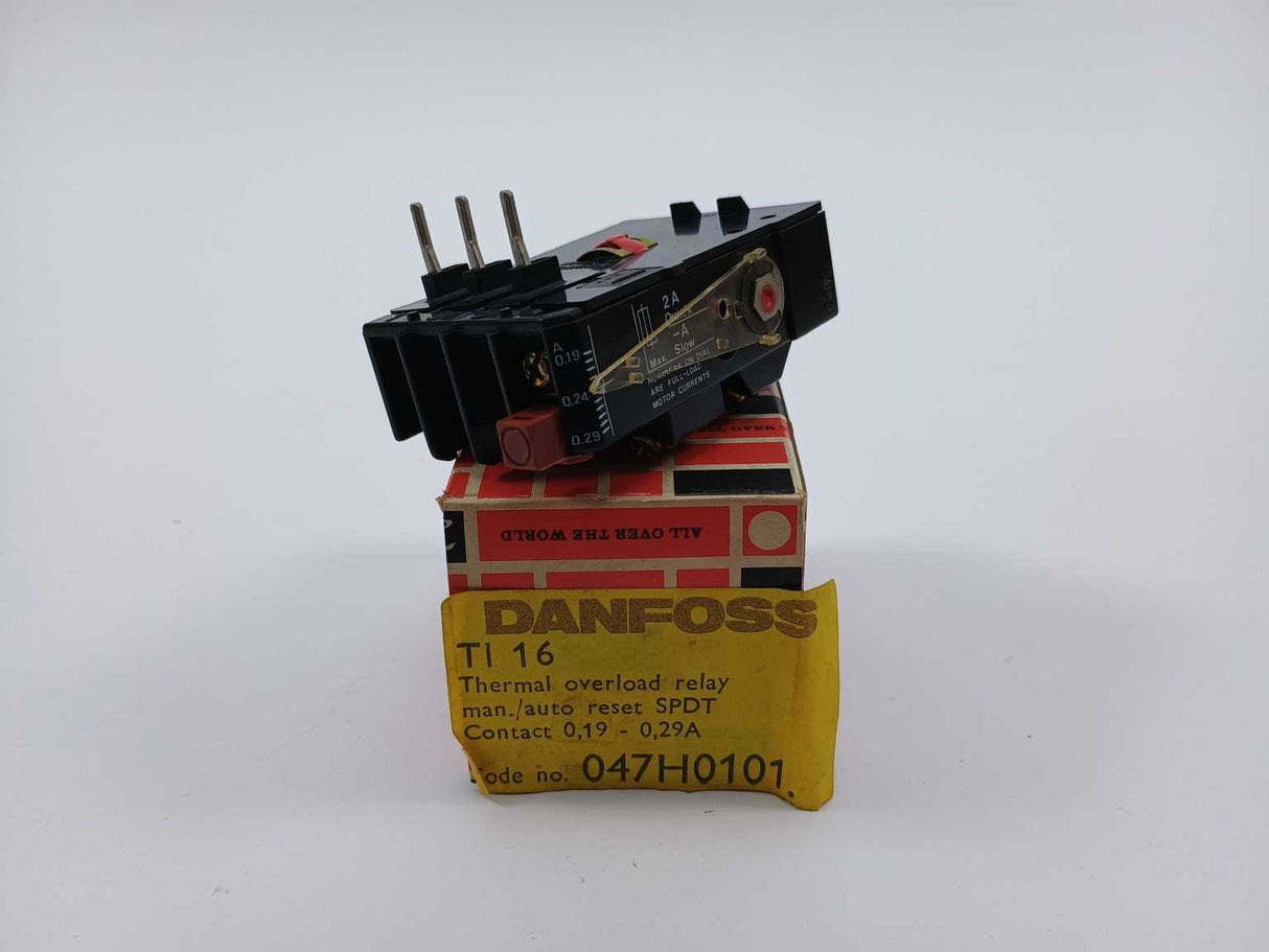 Danfoss 047H0101 TI 16 THERMAL OVERLOAD RELAY CONTACT 0,19-0,29A