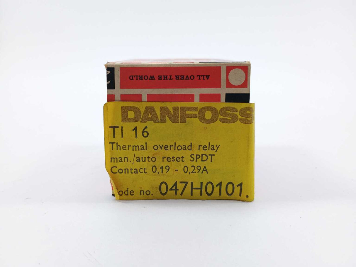 Danfoss 047H0101 TI 16 THERMAL OVERLOAD RELAY CONTACT 0,19-0,29A