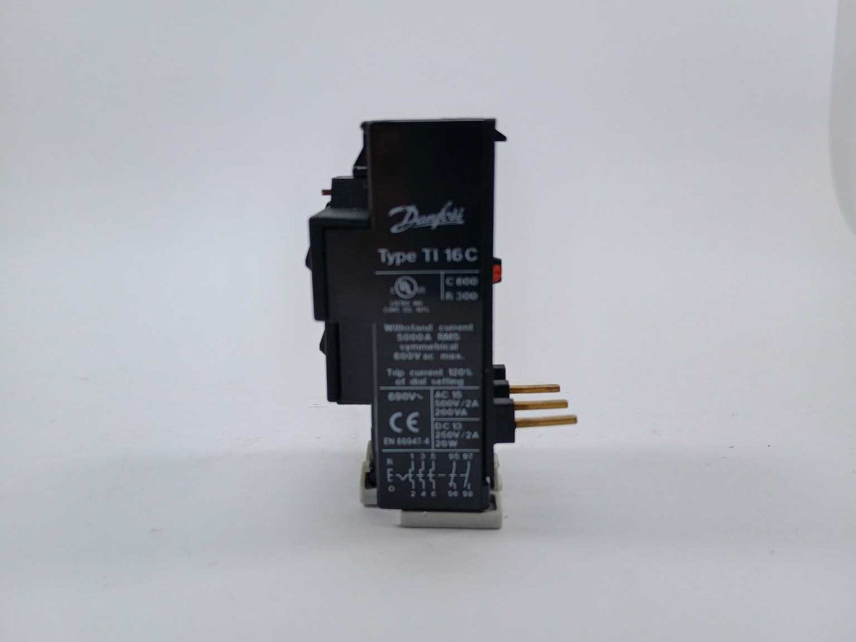 Danfoss 047H0203 OVERLOAD RELAY TI 16 C DOL 0.4-0.62 A