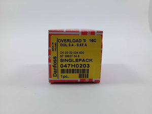 Danfoss 047H0203 OVERLOAD RELAY TI 16 C DOL 0.4-0.62 A